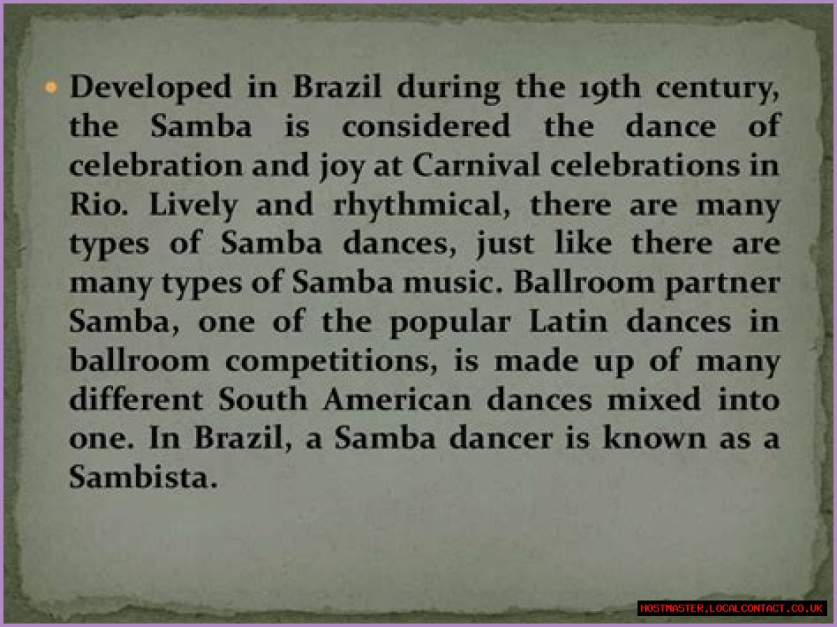 Samba Pa Ti Meaning: Exploring The Essence Of Music And Dance